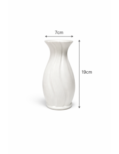 JARRON BLANCO 7*19CM
