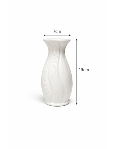 JARRON BLANCO 7*19CM