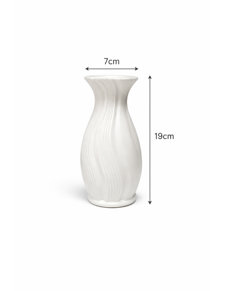 JARRON BLANCO 7*19CM