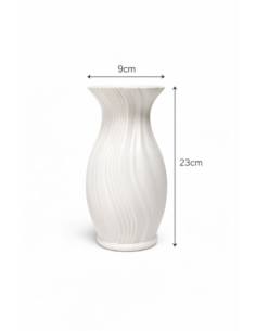 JARRON BLANCO 9*23CM