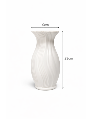 JARRON BLANCO 9*23CM