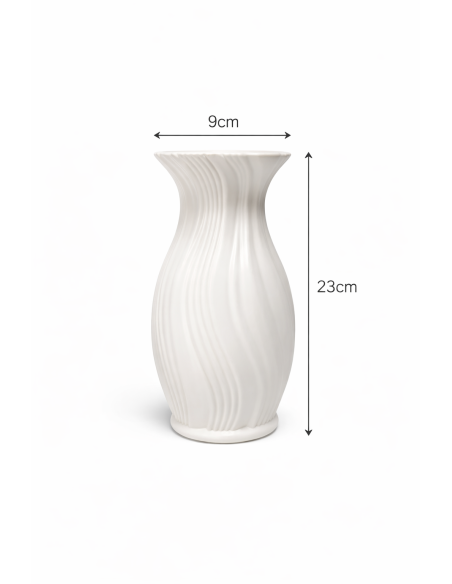 JARRON BLANCO 9*23CM