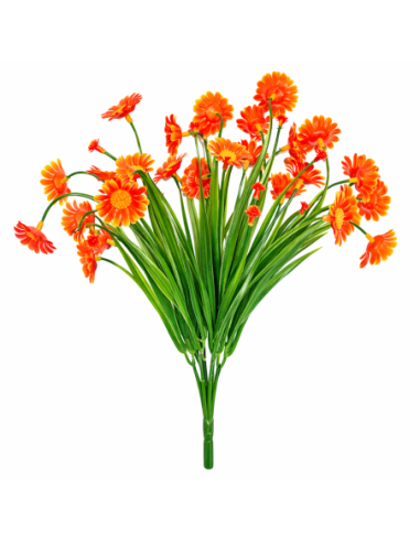 RAMO DE MARGARITAS NARANJAS 33CM