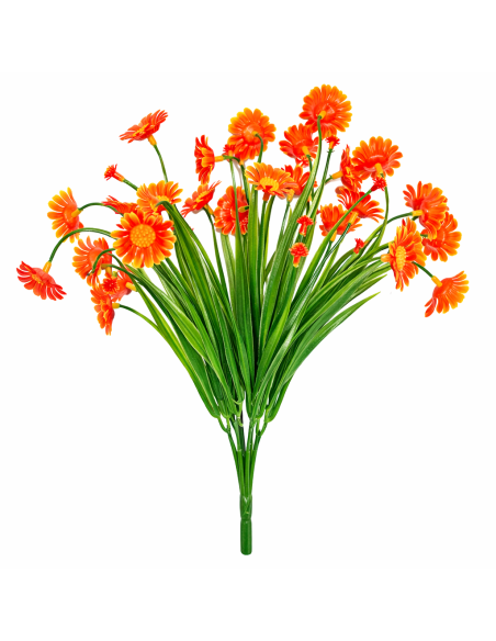 RAMO DE MARGARITAS NARANJAS 33CM