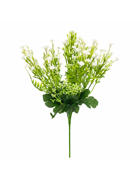RAMO DE FLORES SILVESTRES BLANCAS 30CM