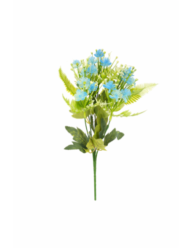 RAMO DE FLORES AZULES 35CM