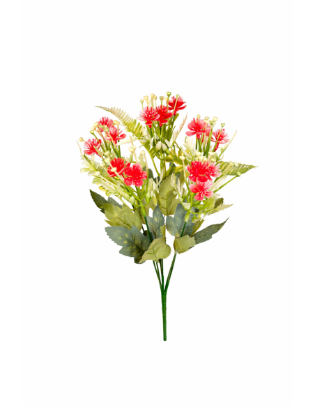 RAMO DE FLORES ROJAS 35CM
