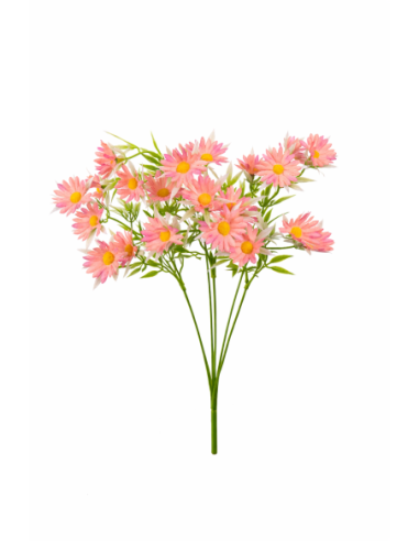 RAMO DE MARGARITAS ROSAS 38CM