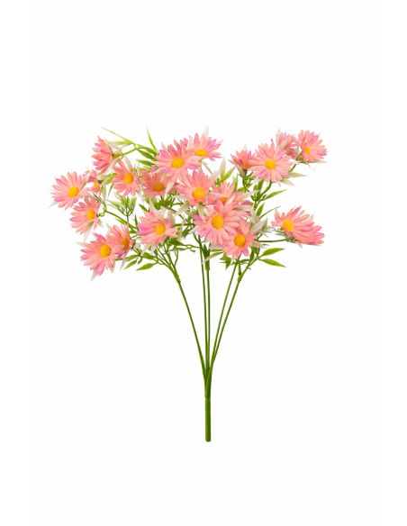 RAMO DE MARGARITAS ROSAS 38CM
