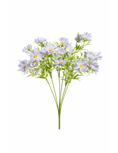 RAMO DE MARGARITAS AZUL 38CM