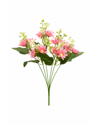 RAMO DE MARGARITAS ROSAS 35CM