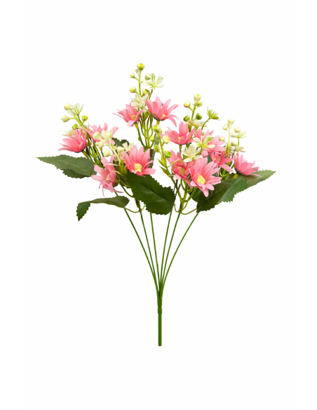 RAMO DE MARGARITAS ROSAS 35CM