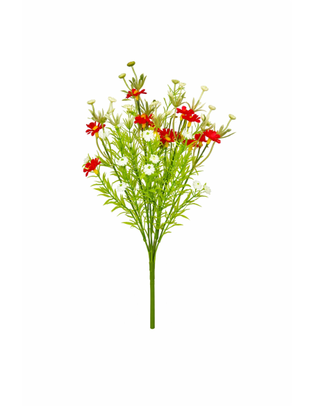 RAMO DE MANZANILLA ROJA 35CM