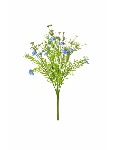 RAMO DE MANZANILLA AZUL 35CM