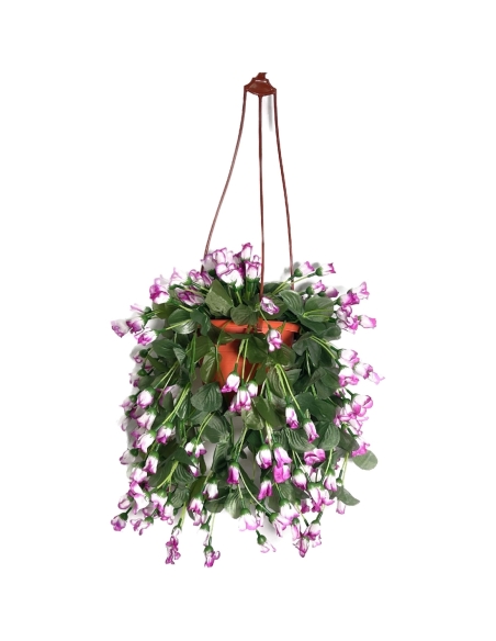 CENTROS COLGANTES CON FLOR 40CM