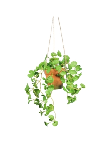 MACETAS COLGANTES VERDES 30CM
