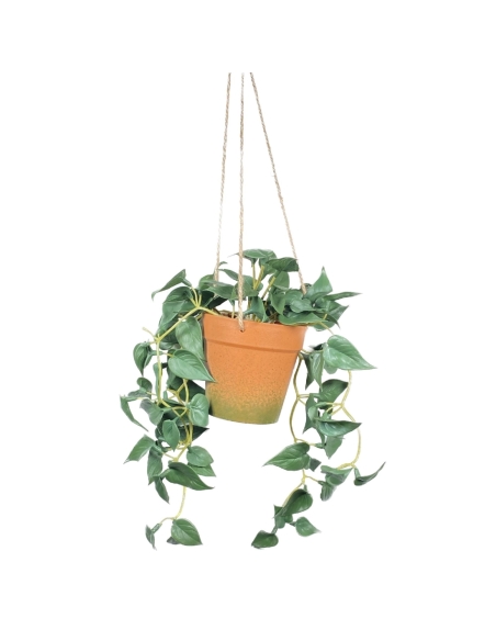 MACETAS COLGANTES VERDES 30CM