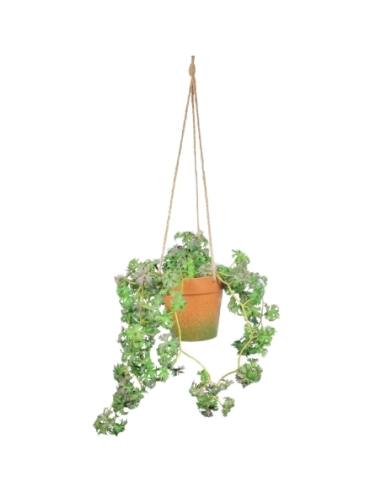 MACETAS COLGANTES VERDES 30CM