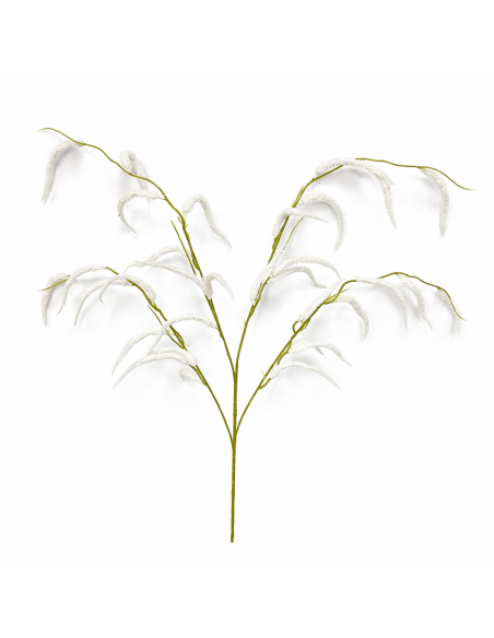 RAMA DE AMARANTHUS COLGANTE BLANCO 110CM