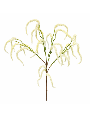 RAMA DE AMARANTHUS COLGANTE CREMA 80CM