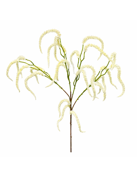 RAMA DE AMARANTHUS COLGANTE CREMA 80CM