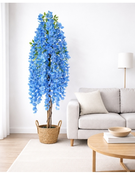 Glicinia artificial azul  170CM