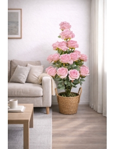 Rosa artificial rosa  90CM