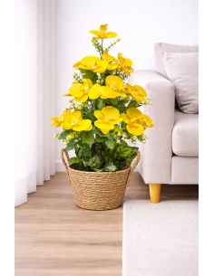 Phalaenopsis artificial amarillo  65CM