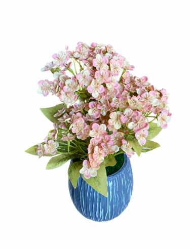 BASE GRIS+FLOR 12CM ALT.30CM