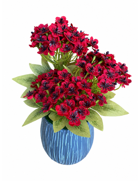 BASE GRIS+FLOR 12CM ALT.30CM