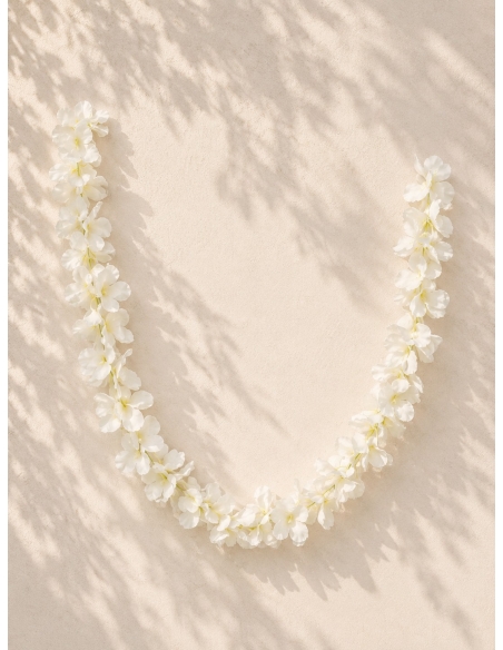 GUIRNALDA DE FLORES BLANCAS 2M