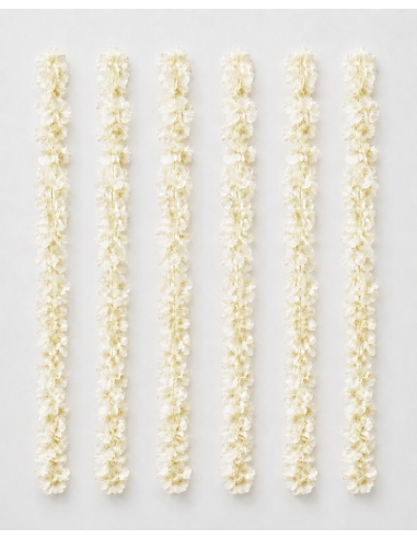 GUIRNALDA DE FLORES BLANCAS 2M
