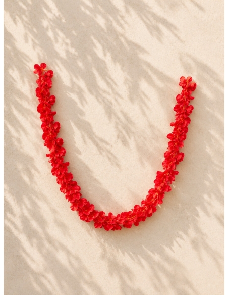 GUIRNALDA DE FLORES ROJAS 2M