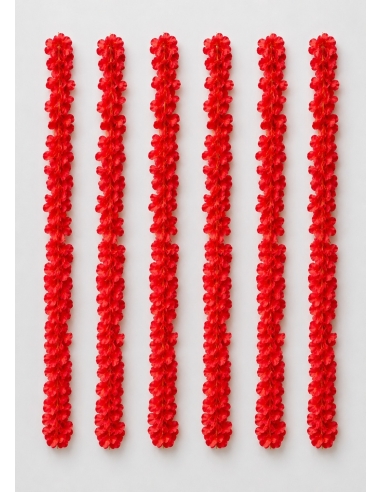 GUIRNALDA DE FLORES ROJAS 2M