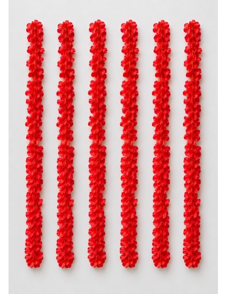 GUIRNALDA DE FLORES ROJAS 2M