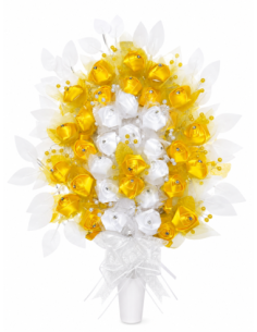 RAMO DE SANTOS CAMELIA 70CM