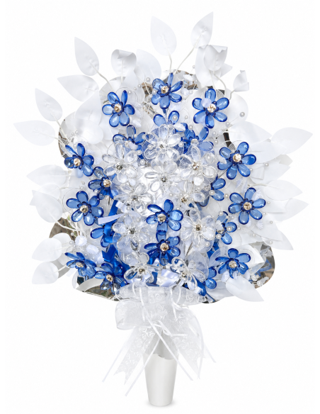 RAMO DE SANTOS CRISTAL 65CM