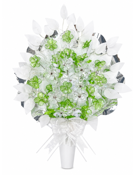 RAMO DE SANTOS CRISTAL 65CM