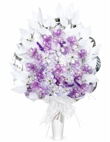 RAMO DE SANTOS CRISTAL 65CM