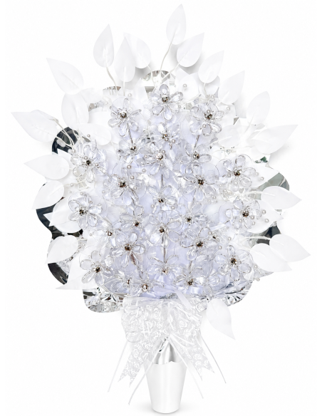RAMO DE SANTOS CRISTAL 65CM