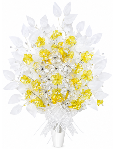 RAMO DE SANTOS CRISTAL 65CM