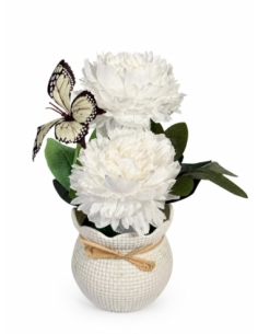 MACETA BLANCA PEQUEÑA