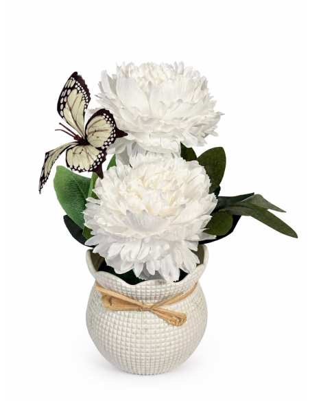 MACETA BLANCA PEQUEÑA