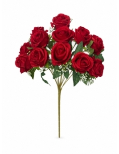 RAMO DE ROSA X12 43CM