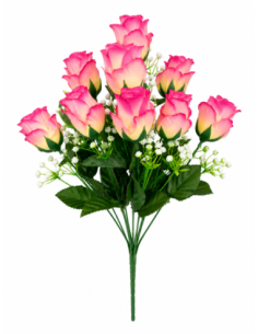 RAMO ROSA X9 45CM