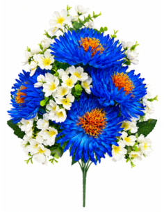 PALMA PEONIA+HORTENSIA AZUL X11 55CM