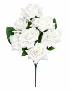PALMA DE ROSA BLANCA X7 50CM