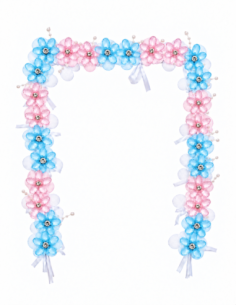CORONA FLOR CRISTAL 1.5M