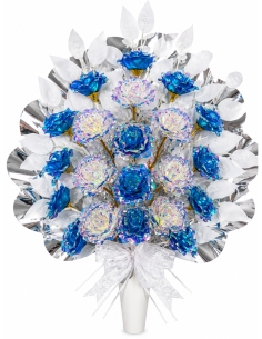 CONJUNTO ENTERO FLOR BOREAL AZUL OSCURO
